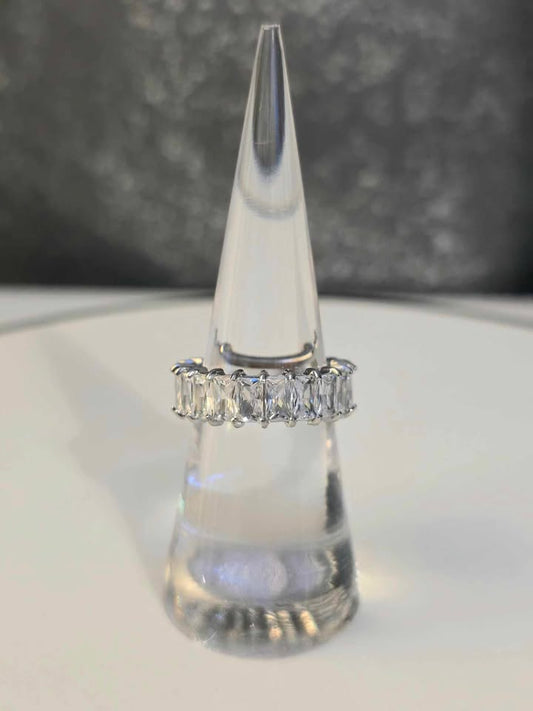 Eternity Baguette Stainless Steel Ring