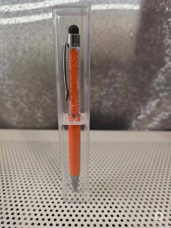 Crystal Stylist Pen with Clear Case