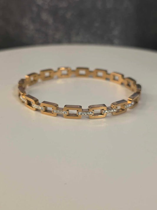 Stainless Steel Square link Bracelet