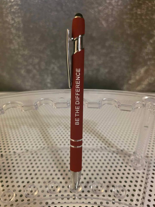 Ball Point Stylist and Inspirational Pen with Clear Case