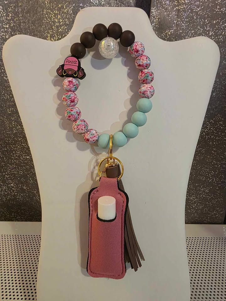 Handmade Keychain Wristlet
