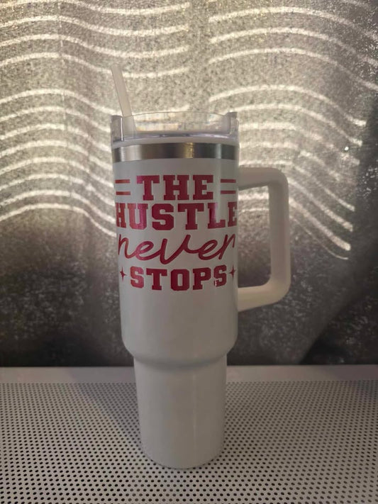 40 oz Tumbler with Handmade Vinyl Design